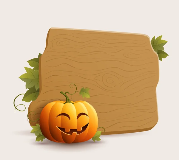 Banner de calabaza feliz — Archivo Imágenes Vectoriales