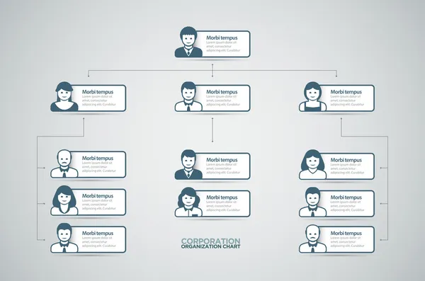 Organigrama — Archivo Imágenes Vectoriales