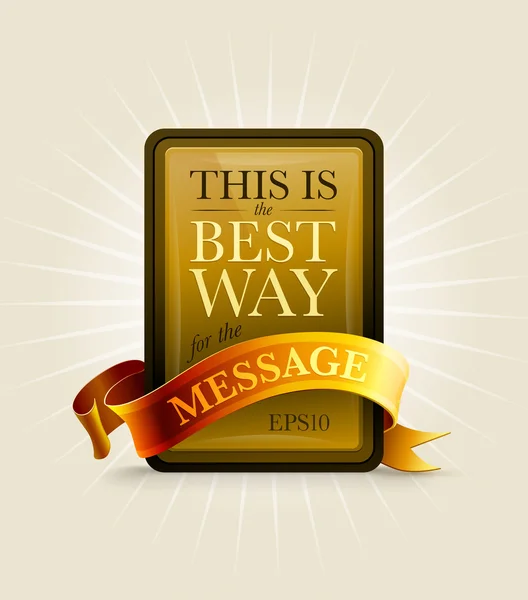 Meilleur message — Image vectorielle