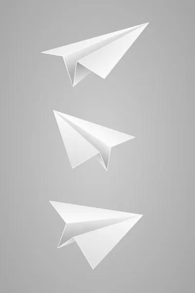 Avión de papel — Vector de stock