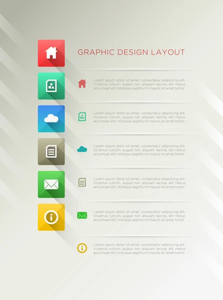 Layout de design de página —  Vetores de Stock