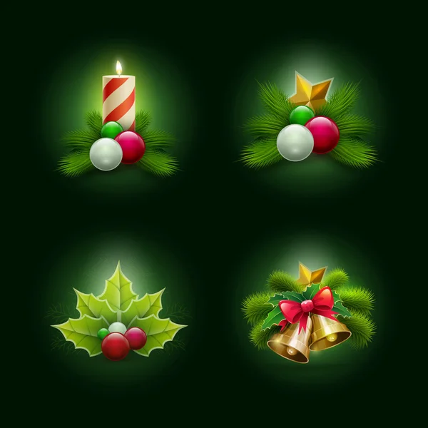 Christmas set — Stock vektor