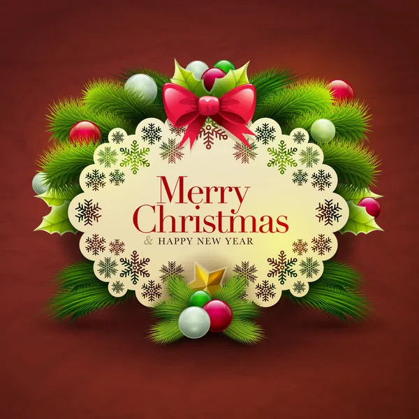 Χριστούγεννα χαιρετισμό — Διανυσματικό Αρχείο