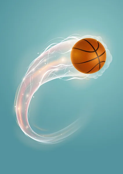 Basketbal komeet — Stockvector