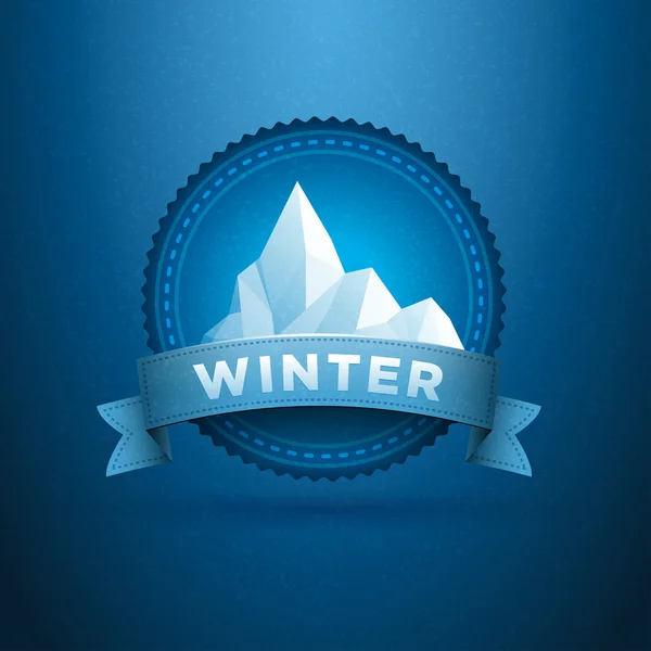 Insignia de invierno — Vector de stock