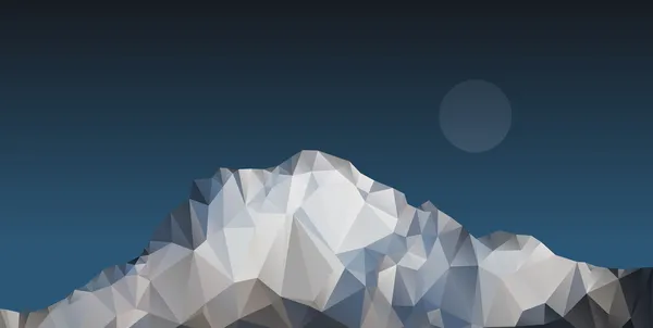 Montagne polygonale — Image vectorielle