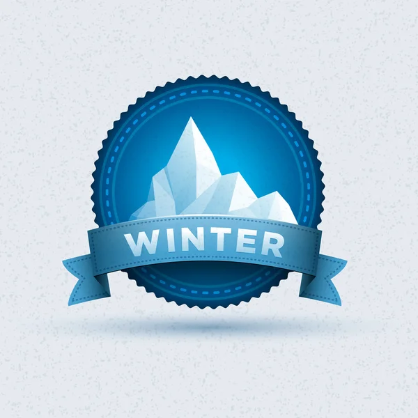 Distintivo de inverno — Vetor de Stock