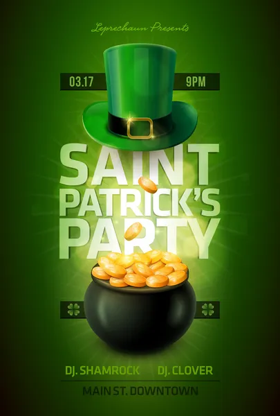 St. Patrick's Day Poster — Stock Vector