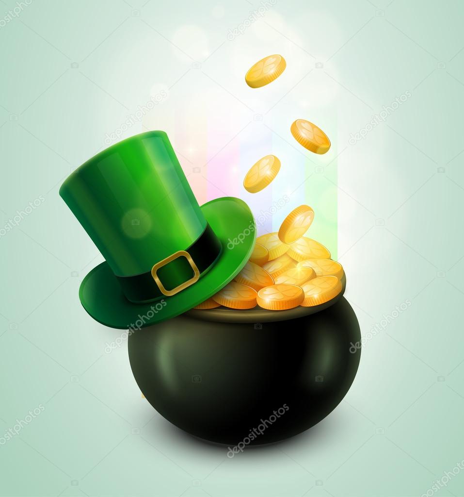Pot Of Gold and Green Hat