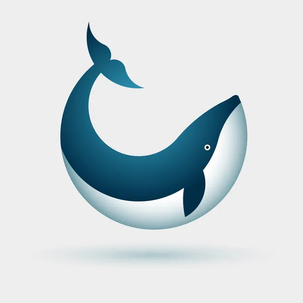 Symbole baleine — Image vectorielle