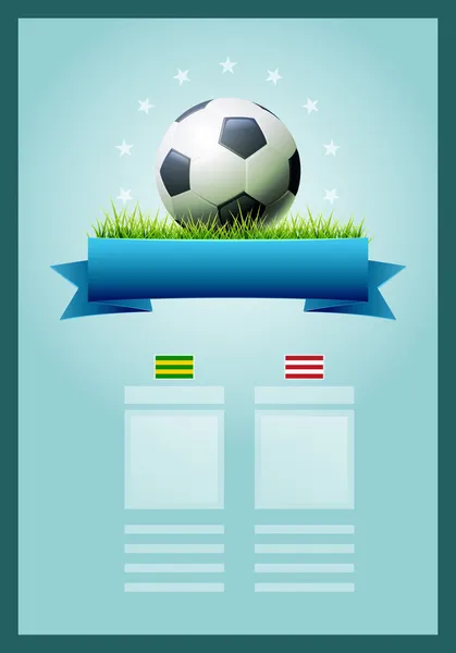 Bannière de football — Image vectorielle
