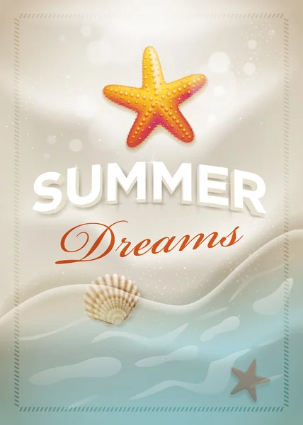 Summer Dreams — Stock Vector