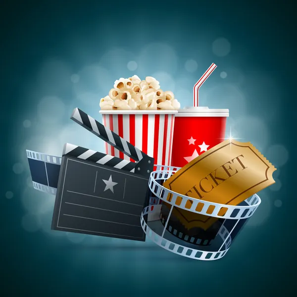 Concepto de cine — Vector de stock