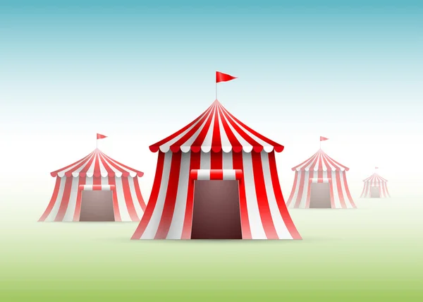 Circus tenten — Stockvector