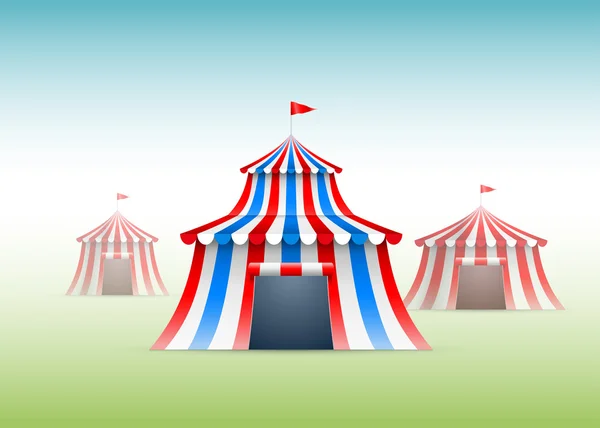 Circus tenten — Stockvector