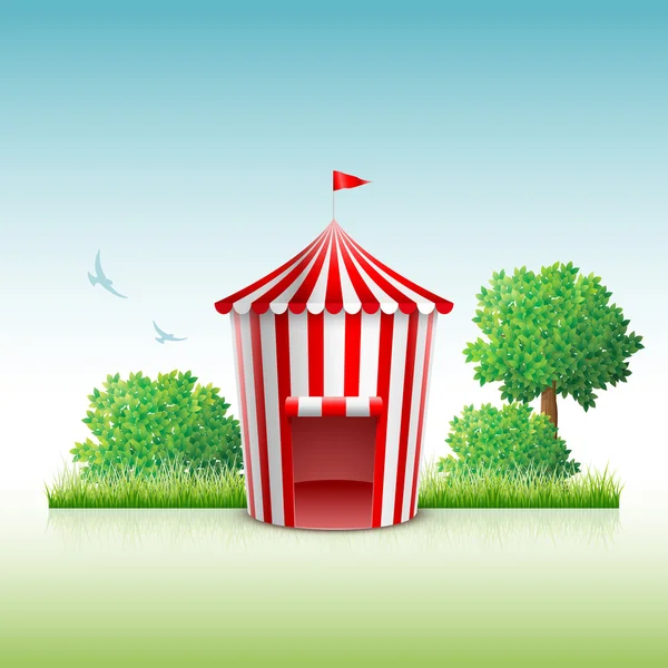 Circus in nature — Stock Vector