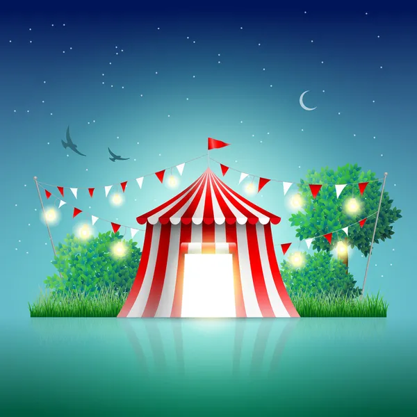Tente de cirque — Image vectorielle