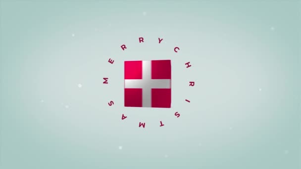 Santa Claus Running Sack Snow Christmas Concept Loop Animation High — Vídeo de stock