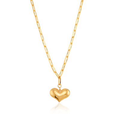Gold choker with zirconia crystals and rhodium accents