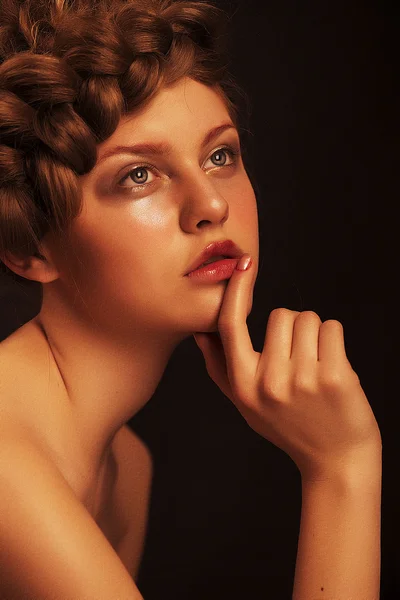 bir hairdress ile kız