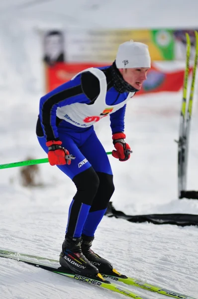 Corridas de esqui . — Fotografia de Stock