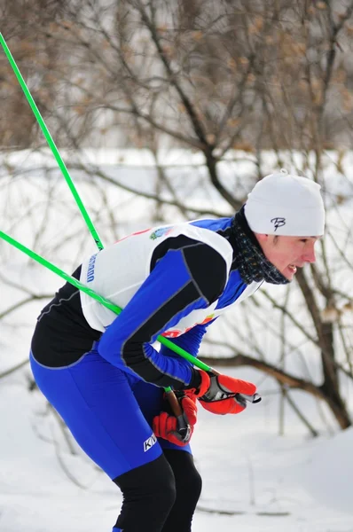 Wyścigi na nartach. — Zdjęcie stockowe