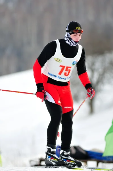 스키 경주. — 스톡 사진