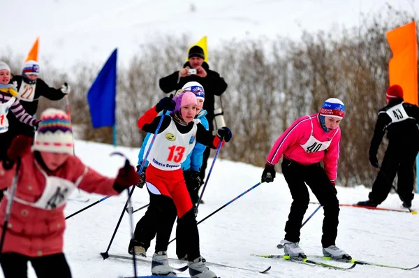 Ski-wedstrijden. — Stockfoto