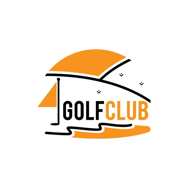 高尔夫俱乐部运动标志设计模板 — 图库矢量图片