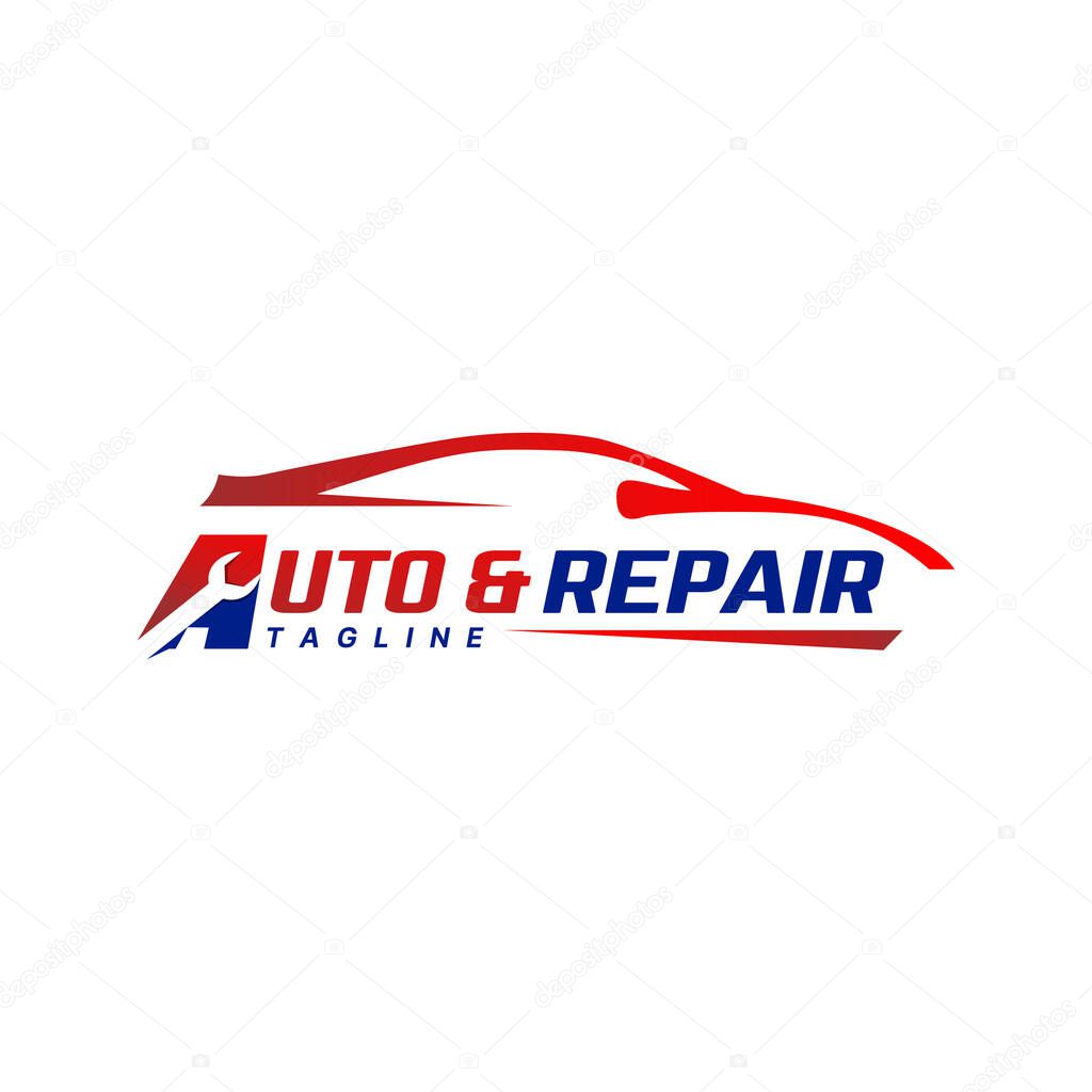 Auto Care Car Repair Logo Design Template