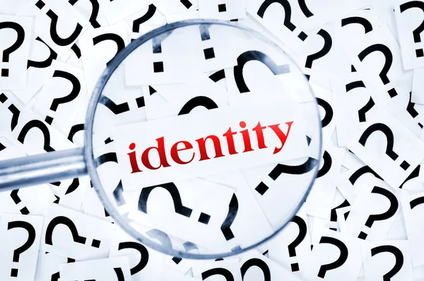 Palabra de identidad — Foto de Stock