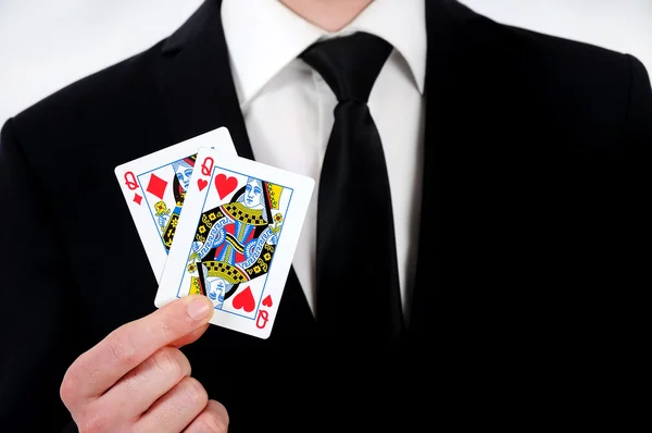 Queen cards — Stock Photo, Image