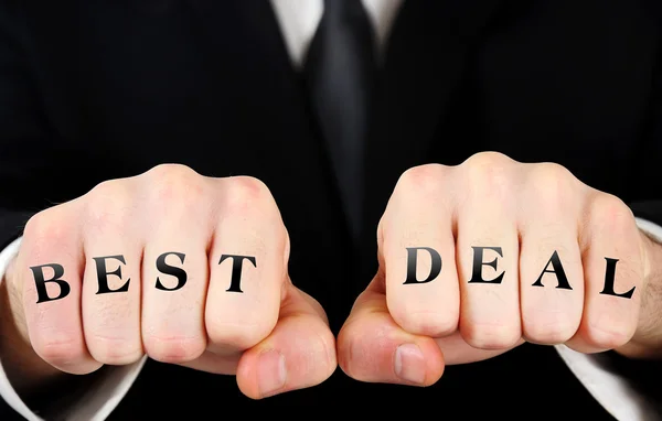 Business man fist — Stock Photo, Image