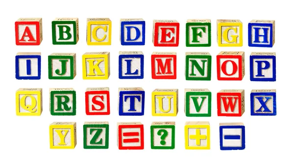 Spielzeugbuchstaben Stockbild