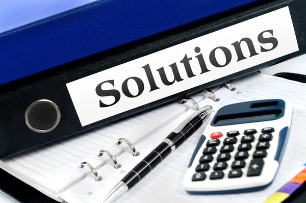 Folder with solutions — Stock Photo, Image