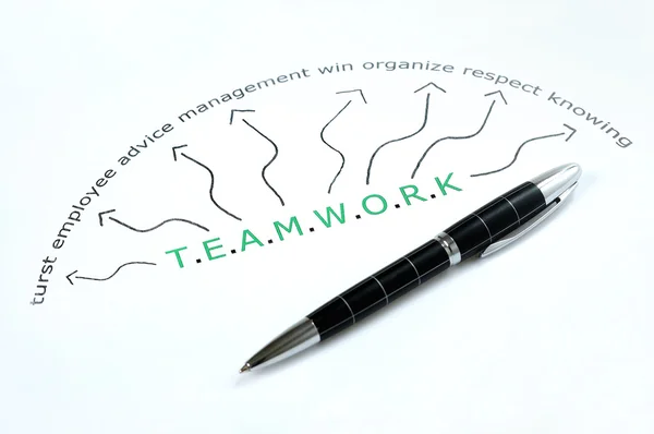 Teamwork word — Stock Photo, Image