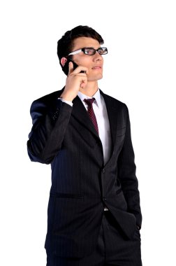 izole genç iş adamı