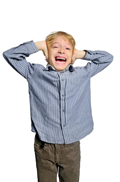 Isolated child scream — Stock Photo, Image