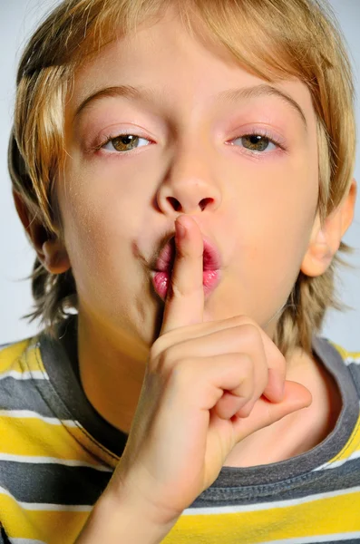 Isolated young boy — Stock Photo, Image