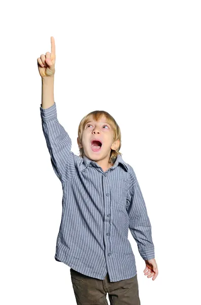 Child boy excited — Stock Photo, Image