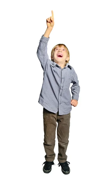 Isolated young boy — Stock Photo, Image