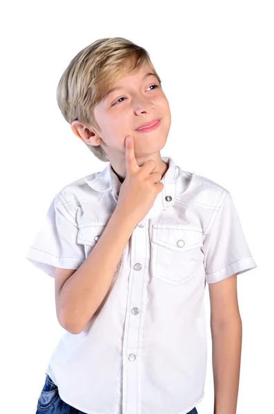 Isolated young boy — Stock Photo, Image