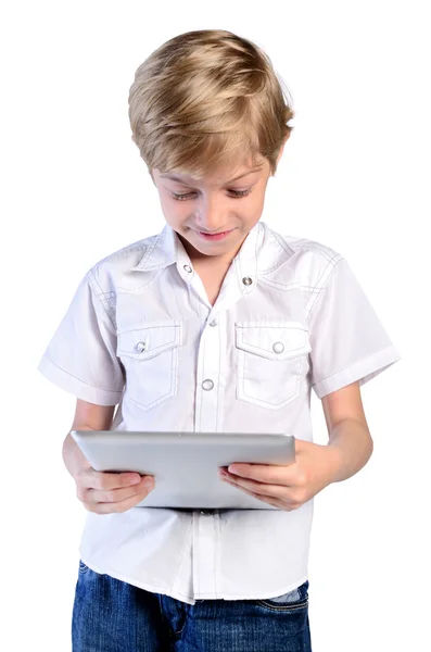 Isolated young boy — Stock Photo, Image