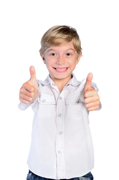 Young boy agree — Stock Photo, Image