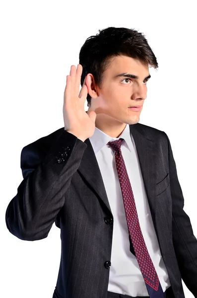 Isolated young business man — Stock Photo, Image