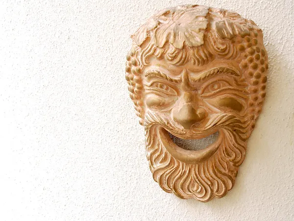Starověké řecké divadlo maska — Stock fotografie