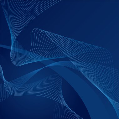 soyut mavi dalgalar üzerinde mavi degrade arka plan