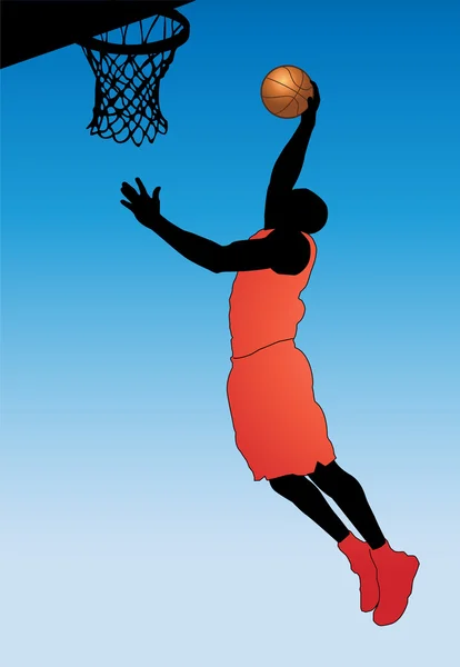 Basketbalspeler — Stockvector