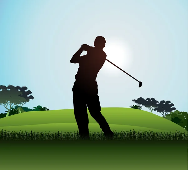Golfista — Vetor de Stock