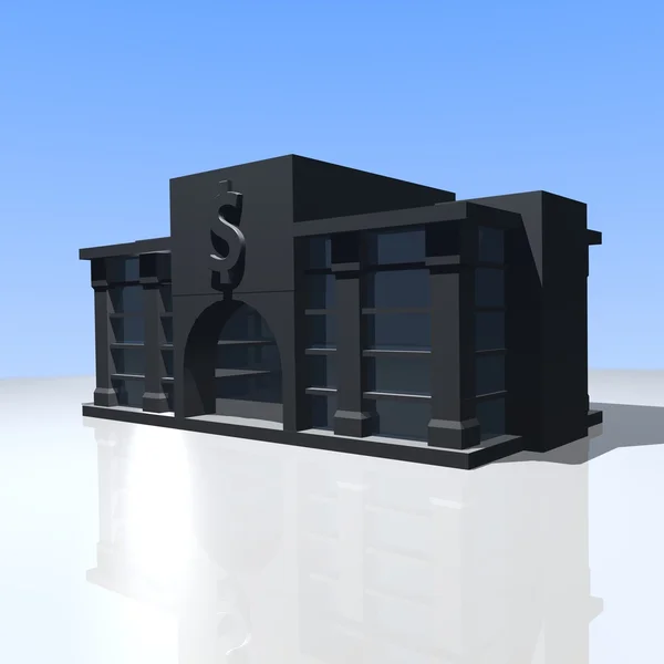 3D банку — стокове фото